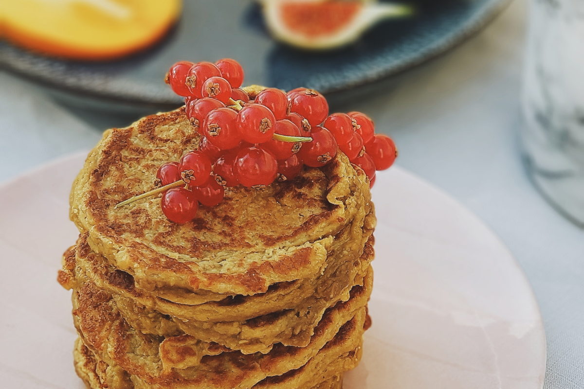 Delicious breakfast pancakes